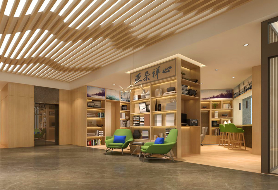 鄭州亞朵連鎖商務(wù)酒店裝修設(shè)計效果圖