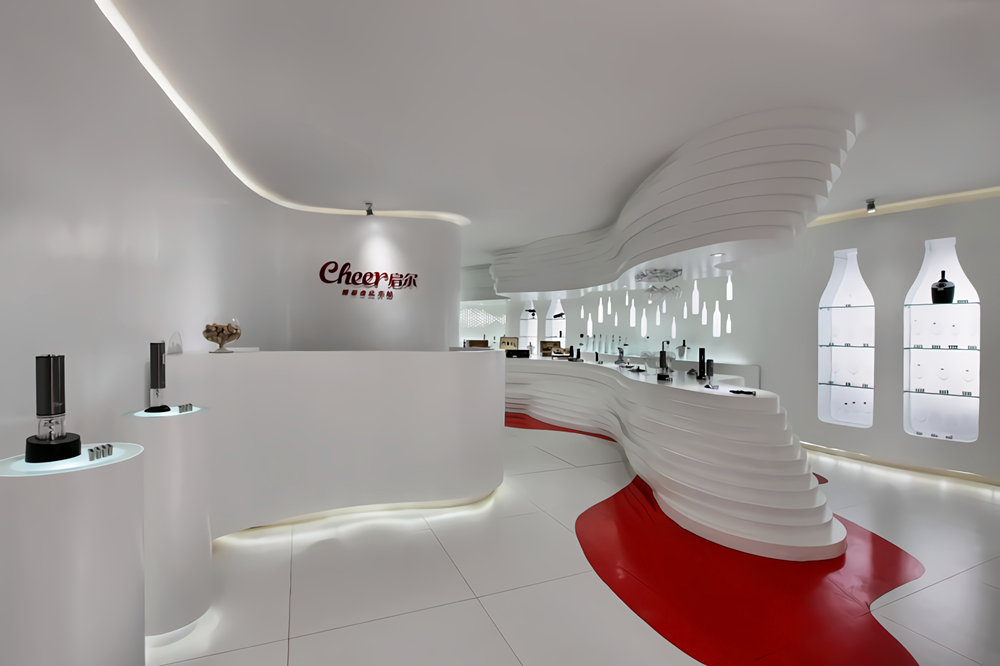 鄭州cheer啟爾紅酒酒具裝修公司設計案例