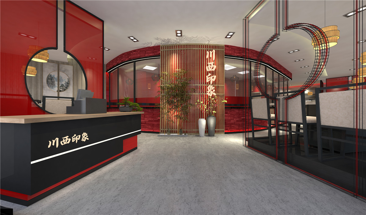 新鄉(xiāng)川西印象火鍋店裝修公司設(shè)計案例
