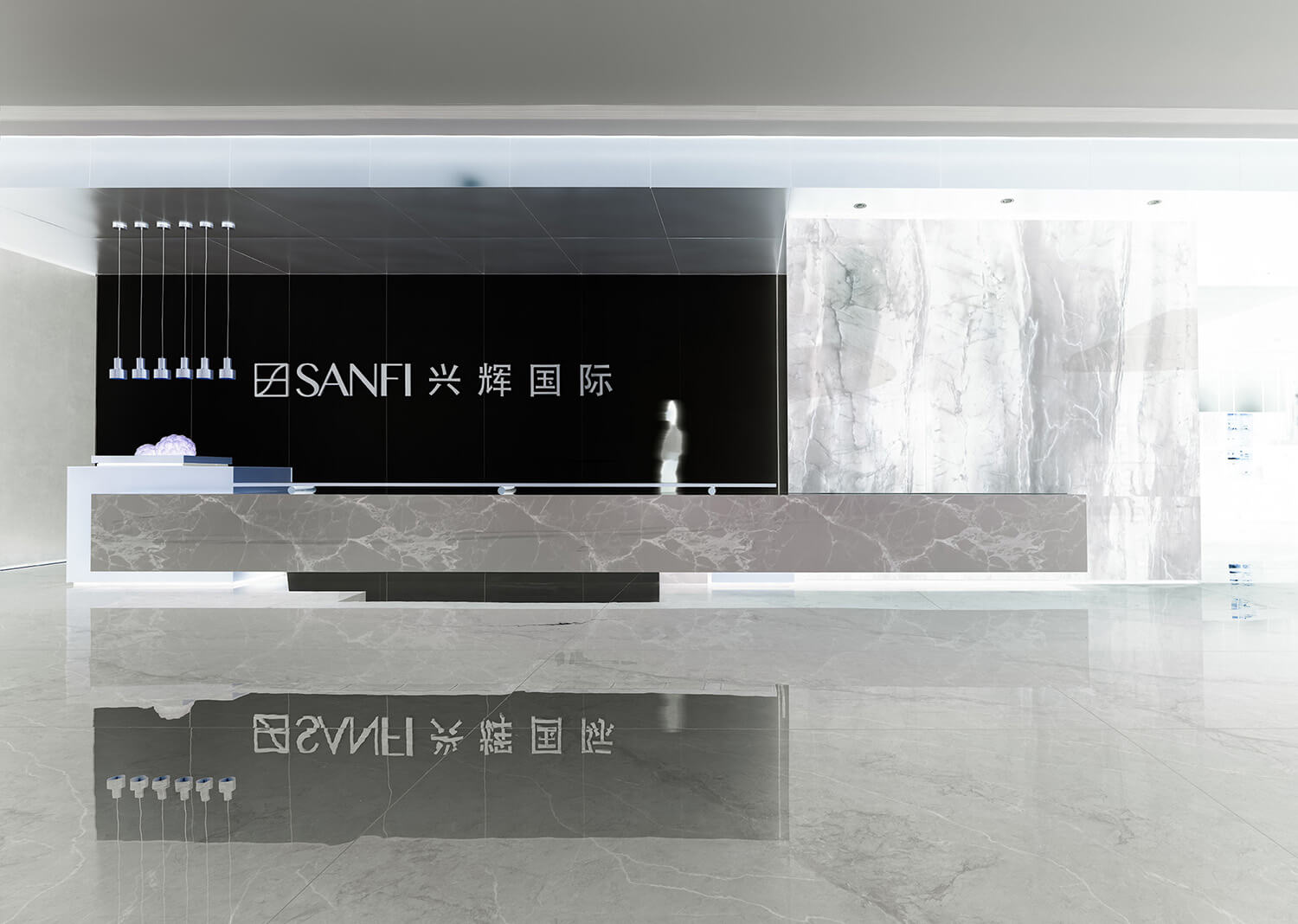 鄭州集團(tuán)辦公室設(shè)計(jì)公司-興輝國(guó)際總部展廳裝修設(shè)計(jì)案例(圖4)