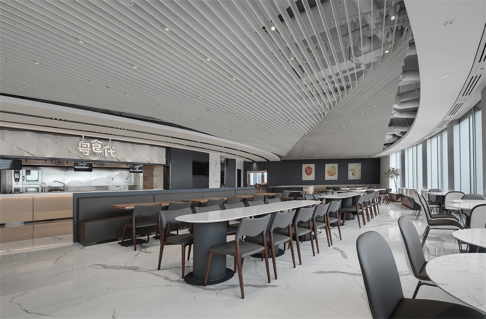 鄭州員工餐廳設(shè)計公司OPPO“春筍”餐廳裝修案例(圖17)