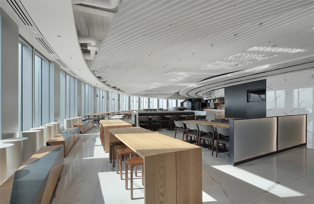 鄭州員工餐廳設(shè)計公司OPPO“春筍”餐廳裝修案例(圖18)