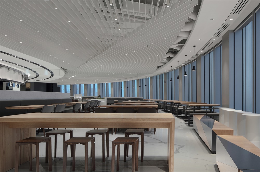 鄭州員工餐廳設(shè)計公司OPPO“春筍”餐廳裝修案例(圖19)