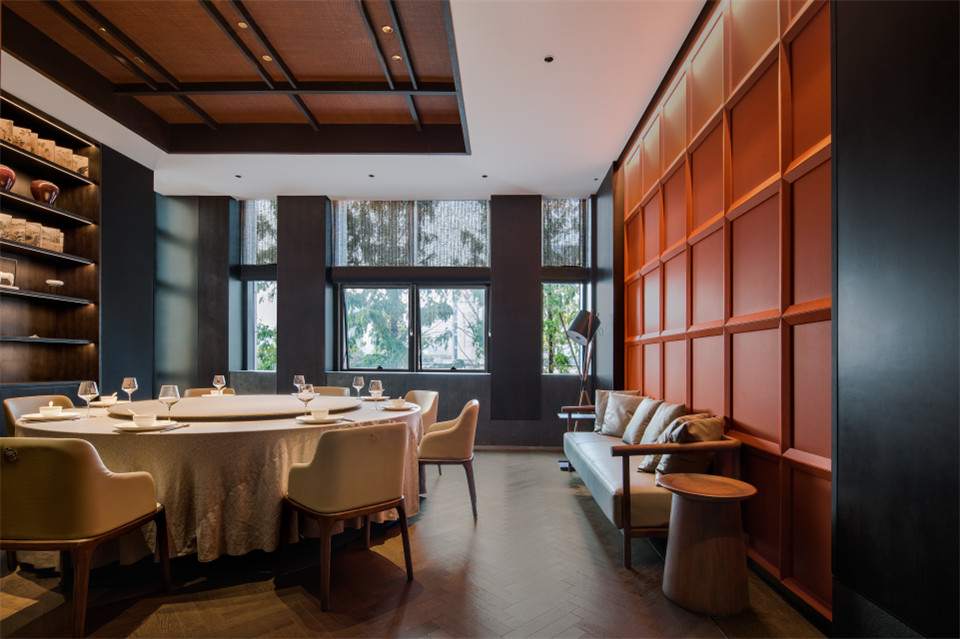 鄭州餐廳設(shè)計推薦山居榮府杭幫菜中餐廳設(shè)計(圖11)