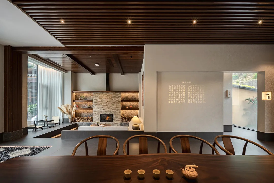 東方美學(xué)  五峰如院庭院餐廳裝修設(shè)計(jì)(圖5)